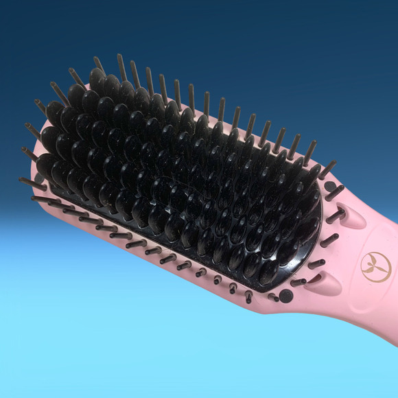 L'ange Le Vite Hair Brush Straightener Pink Lange Double Negative Ion Technology - Picture 2 of 6